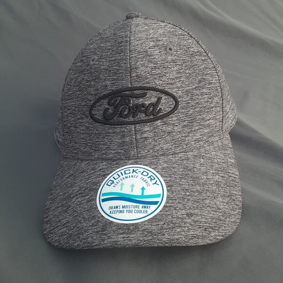 Ford Quick-Dry Cap Hat SnapBack Gray EUC - Picture 3 of 10
